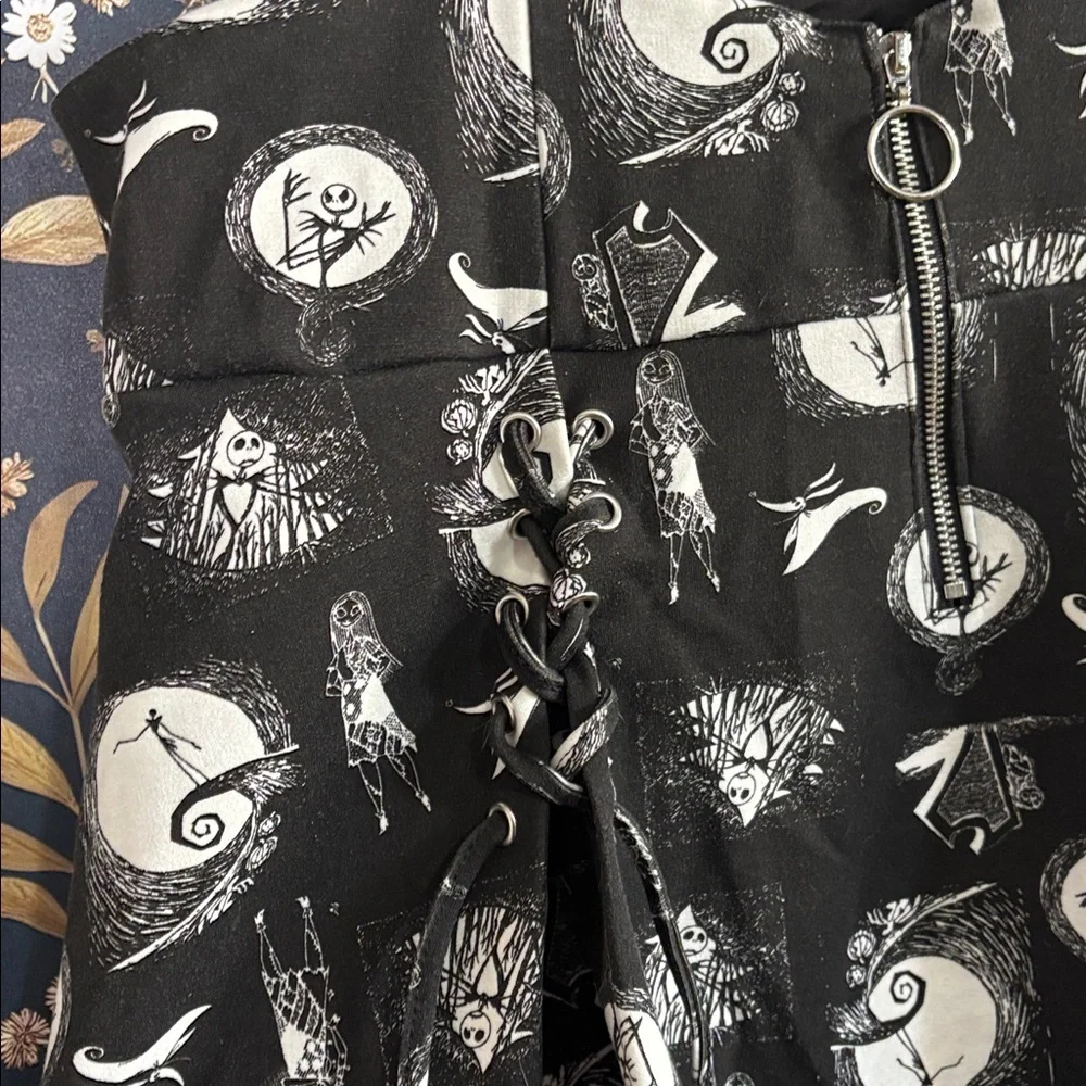 Disney The Nightmare Before Christmas O-Ring Suspender Skirt Size XL - Picture 9 of 11